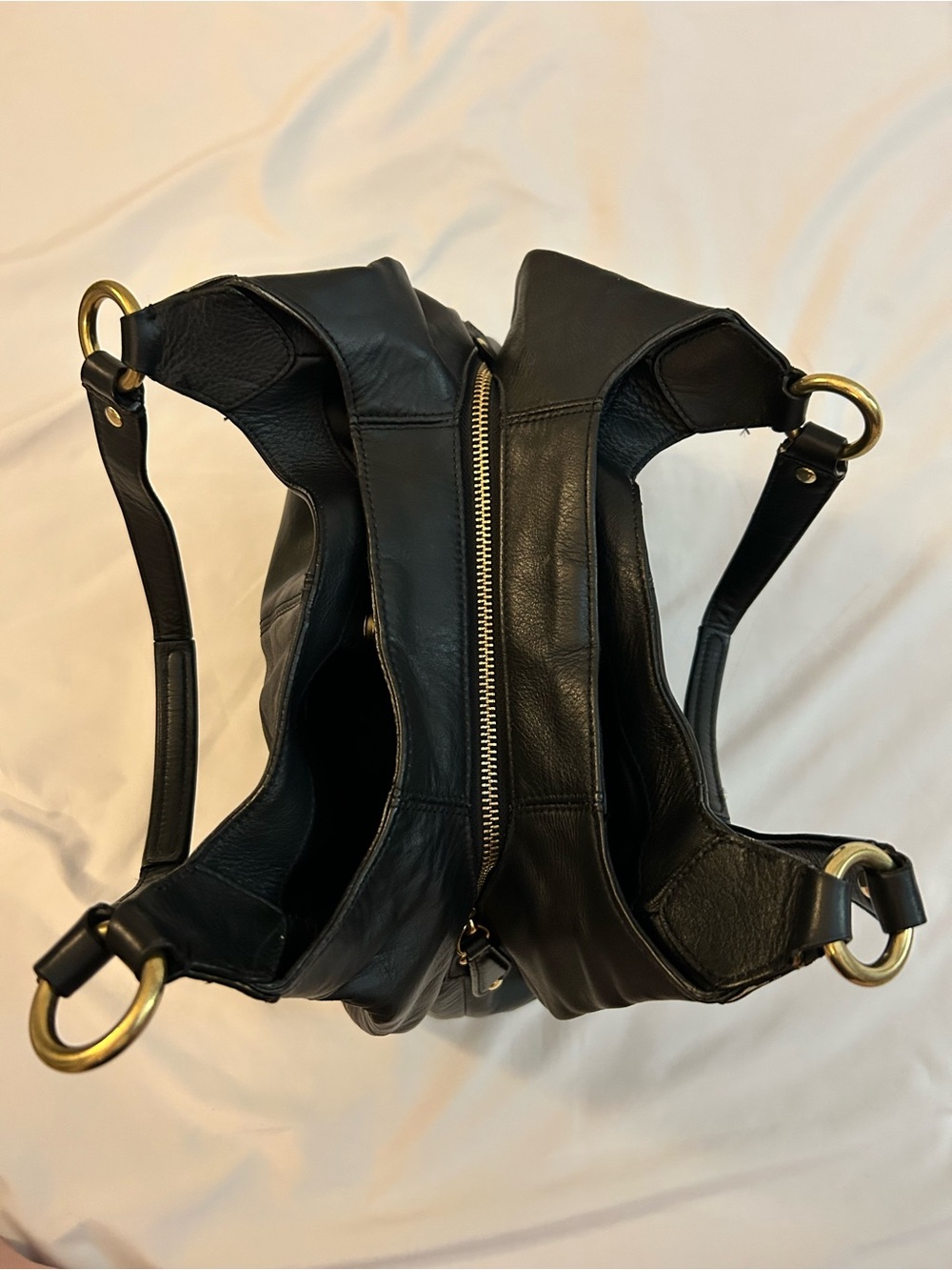 Coach Campbell Black Leather Hobo - Picture 12 of 16